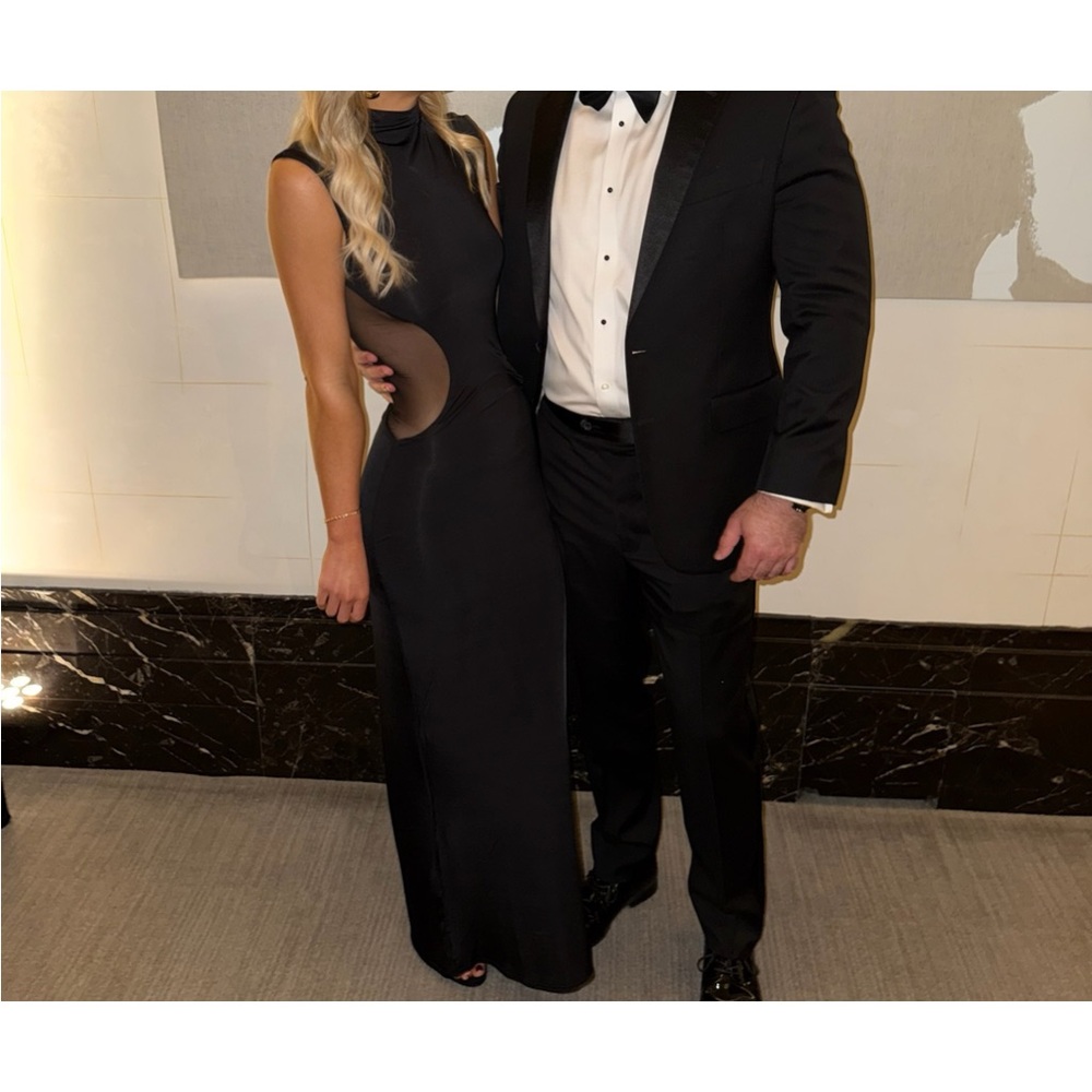 Elegant Black Evening Dress Meshki